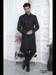 Black designer nawabi indo western sherwani