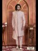 Pink Nawabi Men's Sherwani for groom