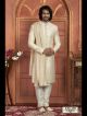 Ivory Nawabi Men's Sherwani for Groom