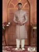 Onion Pink Nawabi Men's Sherwani for Groom