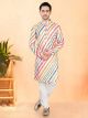 Cream Base Cotton Rayon Kurta Set