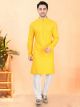 Yellow Rayon Kurta Set