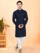 Blue Rayon Kurta Set