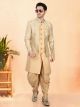 Gold Silk Semi Indo Western