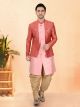 Pink Silk Semi Indo Western