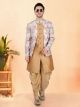 Gold Silk Semi Indo Western