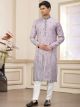 Purple Straight Kurta Pajama