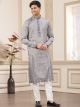 Grey Straight Kurta Pajama