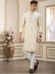 Beige Straight Kurta Pajama
