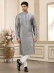 Grey Straight Kurta Pajama