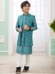 Green 3 Pcs Jacket Set For Boy