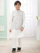 Grey 3 Pcs Jacket Set For Boy
