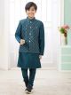 Green 3 Pcs Jacket Set For Boy