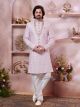 Pink New Style Sherwani For Men