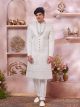 Cream New Style Sherwani For Men