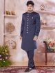 Blue New Style Sherwani For Men