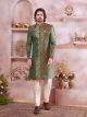 Green New Style Sherwani For Men