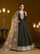 Black Chanderi Buti Gown
