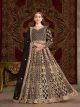 Black Net Wedding Gown
