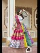 Multi Color Muslin Cotton Garba Lehenga