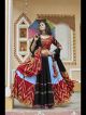 Black Viscose Rayon Garba Lehenga