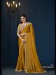 Mustard Fancy Designer Saree