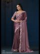 Mauve Color Fancy Designer Saree