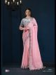 Baby Pink Fancy Designer Saree