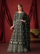 Black  Lucknowi Floor Length Gown