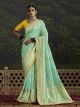 Luxury Fancy Mint Green Silk Sarees