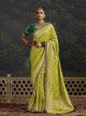 Luxury Fancy Olive Gold Silk Sarees