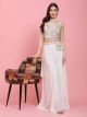 Designer Pure Georgette Palazzo With Crop Top