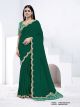 Green Pure Crepe Silk Saree