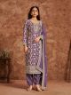 
Lavender Dola Jacquard Salwar Suit