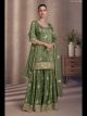 Mehendi Green Designer Sharara Suit