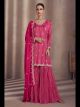 Hot Pink Designer Sharara Suit