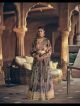 Brown Alia Cut Gown With Dupatta