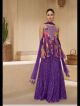 Purple Peplum Top with Sharara