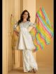 Ivory Sharara Suit With Dupatta
