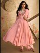 Peach Pant Style Anarkali Suit