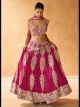 Navy Blue Traditional Embroidered Lehenga Choli