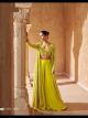 Yellow Palazzo Crop top with Shrug