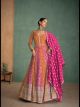 Orange Pink Anarkali Suit