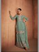 Pista Floral Embroidered Sharara Suit