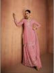 Pista Floral Embroidered Sharara Suit