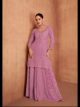 Pink Lucknowi Embroidered Sharara Suit