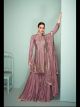 Mauve Short Frock Suit with Sharara