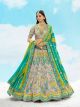 Grey Wedding Silk Lehenga
