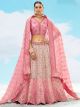 Pink Wedding Silk Lehenga