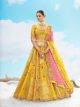 Yellow Wedding Silk Lehenga